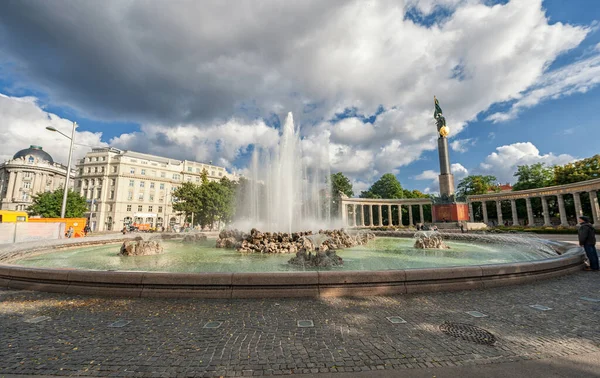Viena Austria Octubre 2016 Monumento Guerra Soviética Viena Austria —  Fotos de Stock
