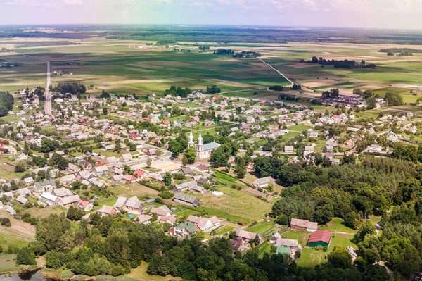 Landscape Cityscape Baisogala Lithuania Siauliai District View Bird — Stock Photo, Image