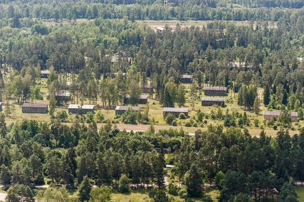 リトアニアの風景 建物のある軍事エリア — ストック写真