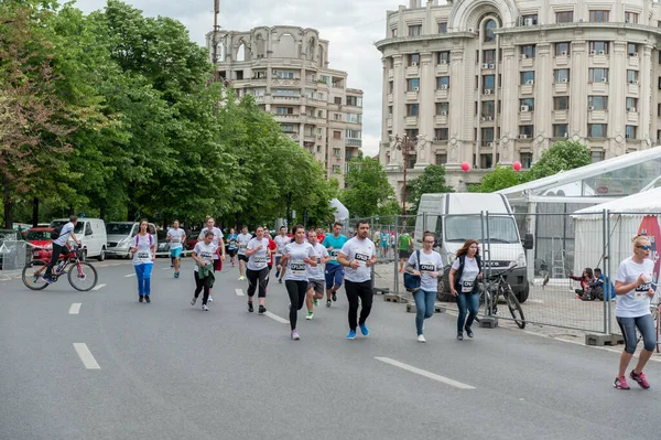 2017年6月14日 罗马尼亚布加勒斯特半马拉松赛活动 — 图库照片