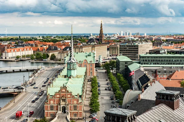Palacio Del Parlamento Copenhague Bolsa Valores Bosen Del Siglo Xvii — Foto de Stock