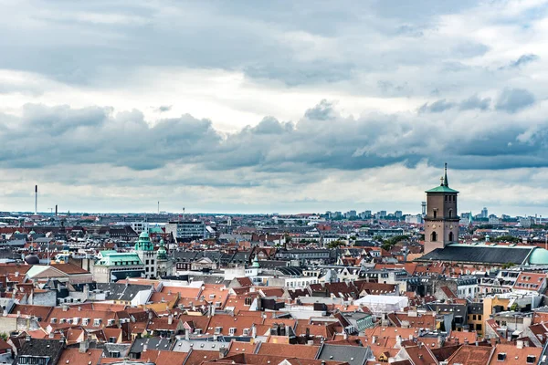 Roof Copenhagen Denmark Cityscape — стокове фото