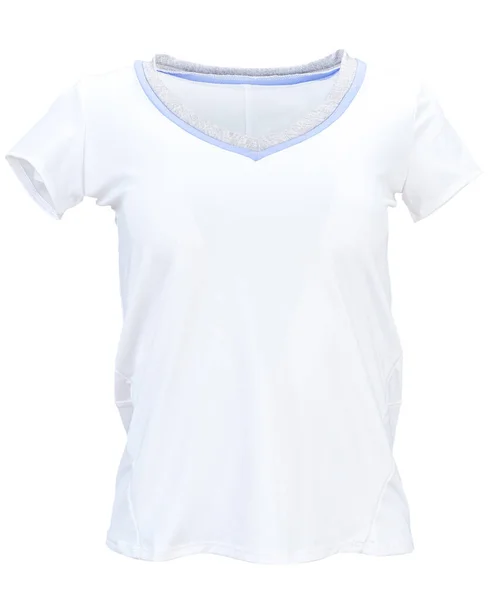 Camisa Ténis Branco Isolado Fundo Branco — Fotografia de Stock
