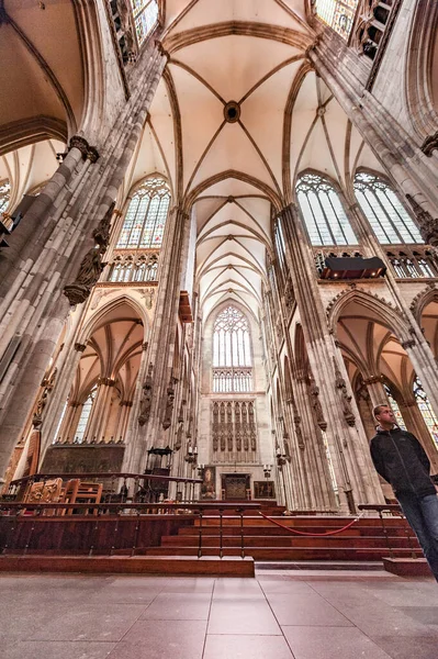 Cologne Alemania Septiembre 2015 Colonia Cathedrel Interior —  Fotos de Stock