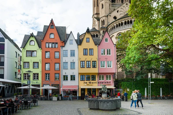 Cologne Germany September 2015 Кельн Сіті Німеччина Great Martin Church — стокове фото