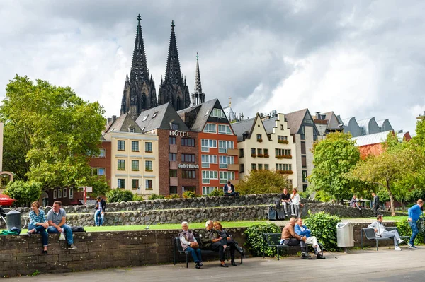 Cologne Germany September 2015 Кельн Сіті Німеччина Great Martin Church — стокове фото