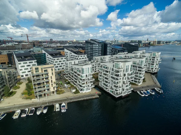 Copenhaga Cityscape Dinamarca Área Brygge — Fotografia de Stock