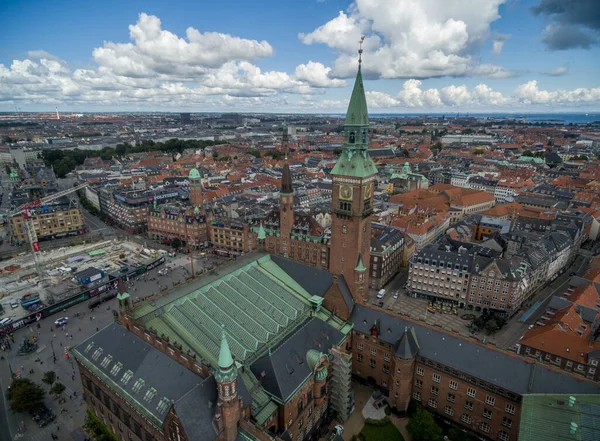 Copenhagen Cityscape Данія Копенгагенське Старе Місто Єнс Олсен Астрономічний Годинник — стокове фото