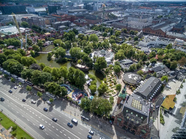 Copenhagen Cityscape Dinamarca Copenhague Ciudad Vieja Jardín Tivoli —  Fotos de Stock