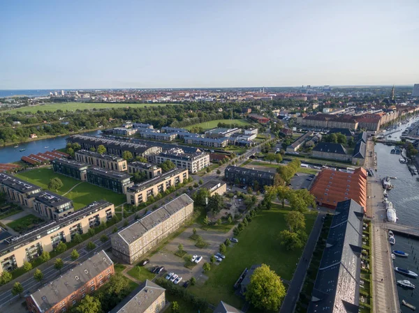 Copenhaga Cityscape Dinamarca Drone — Fotografia de Stock