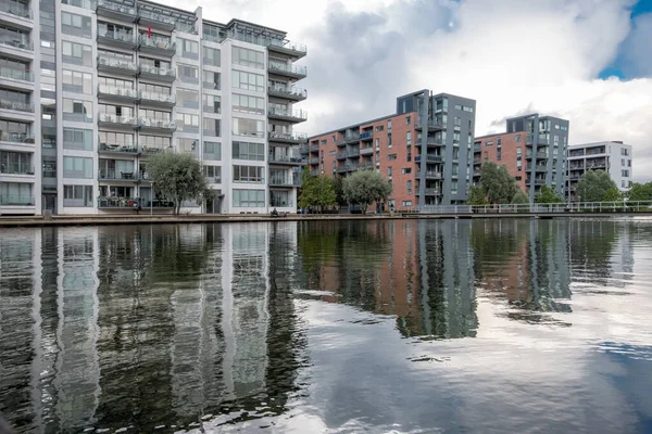 Copenhagen Dinamarca Agosto 2017 Copenhague Architecture Área Bregge Com Edifícios — Fotografia de Stock