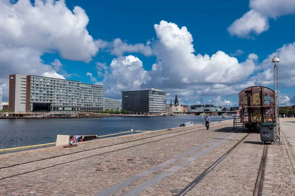 Copenhagen Denmark Ağustos 2017 Kopenhag Mimarisi Şehir Manzarası Brygge Bölgesi — Stok fotoğraf