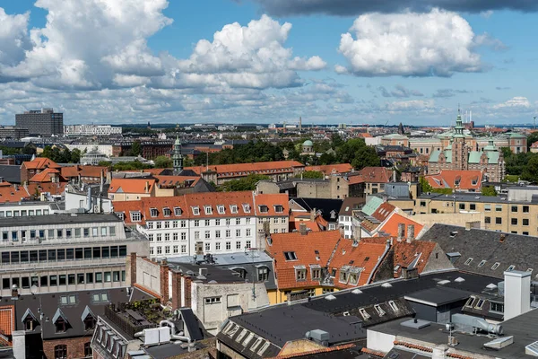 Copenhagen Denmark August 2017 Copenhagen Old Town Cityscape Вид Круглої — стокове фото