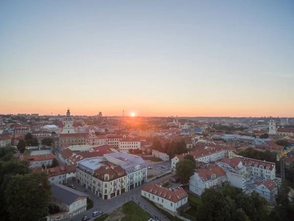 Vilnius Old Town Sunset Light Background Lithuania — Stock Photo, Image