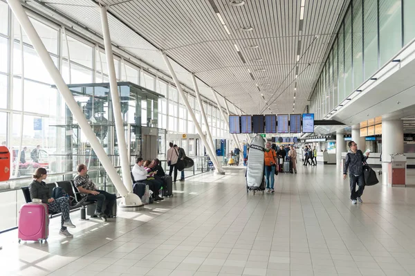 Amsterdam Países Bajos Octubre 2017 Aeropuerto Internacional Ámsterdam Schiphol Interior —  Fotos de Stock