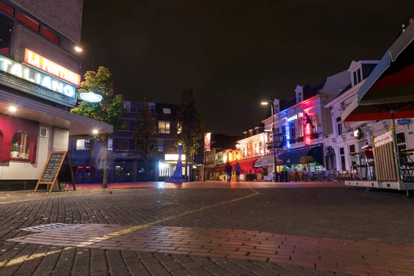 Eindhoven Nizozemsko Října 2017 Eindhoven Cityscape Old Town Street Rozmazaní — Stock fotografie
