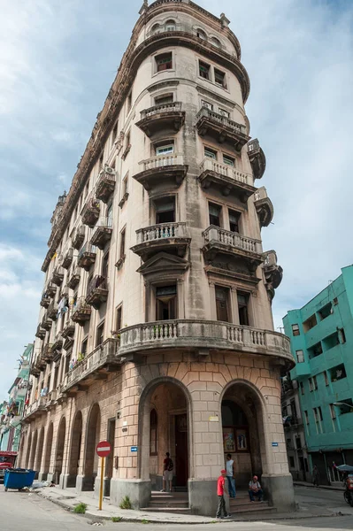 Havana Cuba Outubro 2017 Havana Cityscape Local Architecture People Cuba — Fotografia de Stock