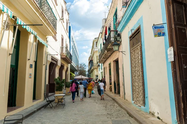 Havana Cuba Οκτωβρίου 2017 Οδός Παλιάς Πόλης Της Αβάνας — Φωτογραφία Αρχείου