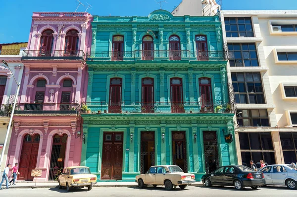 Havana Cuba Oktober 2017 Färgstark Gammalstadsarkitektur Havanna — Stockfoto