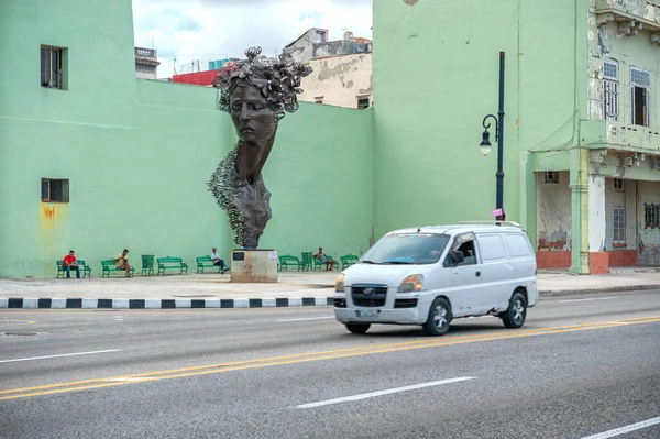 Havana Cuba Ekim 2017 Havana Eski Kent Malecon Bölgesi Anıtı — Stok fotoğraf