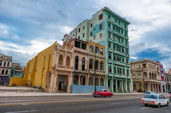 Havana Cuba Октября 2017 Года Старый Город Гаваны Район Малекон — стоковое фото