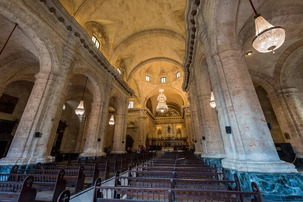 Havana Cuba Října 2017 Havana Old Town Cathedral Interior — Stock fotografie