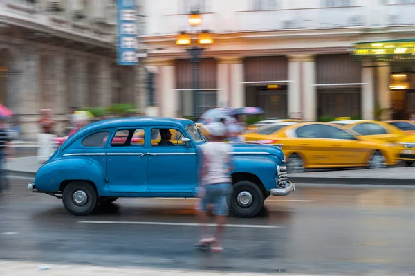 Havana Cuba Październik 2017 Stare Auto Stylu Retro Hawanie Kuba — Zdjęcie stockowe