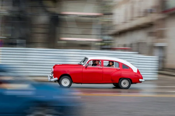 Havana Cuba October 2017 Mobil Tua Havana Kuba Pannnig Retro — Stok Foto