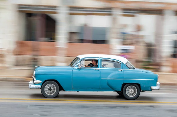 Havana Cuba Oktober 2017 Oude Auto Havana Cuba Pannnig Retro — Stockfoto