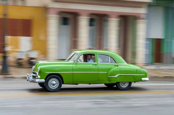 Havana Cuba Oktober 2017 Gammal Bil Havanna Kuba Pannnig Retro — Stockfoto