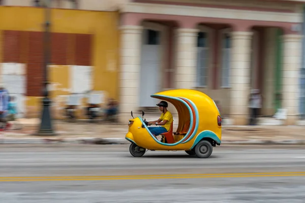 Havana Kuba Oktober 2017 Altes Tuk Tuk Taxi Havanna Kuba — Stockfoto