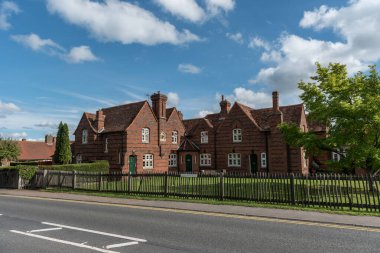 Londra, İngiltere - 28 Eylül 2017: Windsor 'da şehir manzarası. Yerel Mimari.