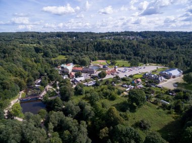 Vilnius, Litvanya 'da Puckoriai Marifeti. Gezici bir yer. Belmontas