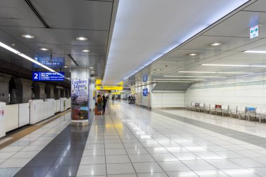 Haneda Uluslararası Havalimanı Tokyo. Metro Hattı. Japonya