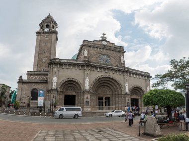 MANILA, PHILIPPINES - 18 HAZİRAN 2018: Filipinler 'in Manila Katedrali.
