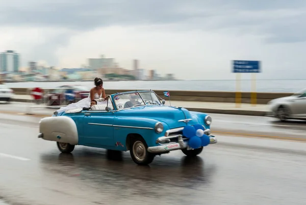 Havana Cuba Října 2017 Staré Auto Havaně Kubě Retro Vozidlo — Stock fotografie