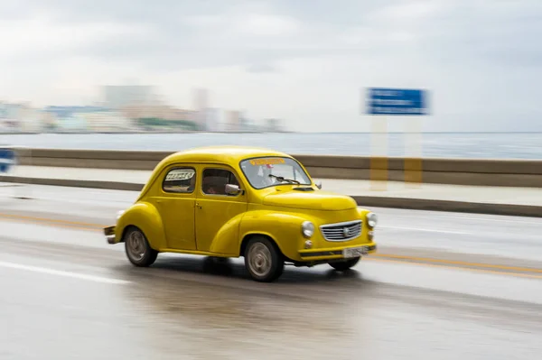 Havana Cuba Октября 2017 Года Old Car Гаване Куба Ретро — стоковое фото