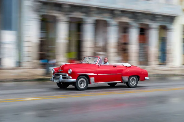 Habana Cuba Octubre 2017 Coche Viejo Habana Cuba Vehículo Retro —  Fotos de Stock