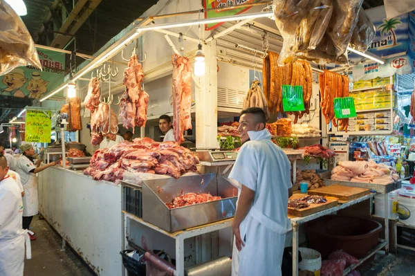 México Outubro 2017 Mercado México Com Carne Venda — Fotografia de Stock