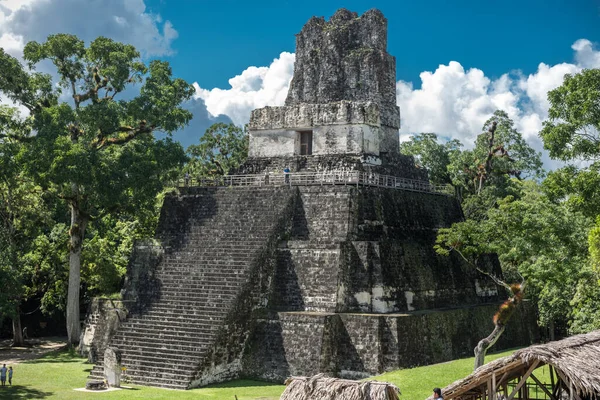 Piramit Tikal Park Taki Tapınak Guatemala Maya Tapınakları Seremoni Kalıntıları — Stok fotoğraf