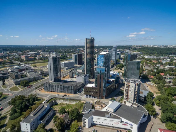 Vilnius Λιθουανια Αυγουστου 2018 Επιχειρηματική Περιφέρεια Βίλνιους Ιστορικό Δήμο Πόλης — Φωτογραφία Αρχείου