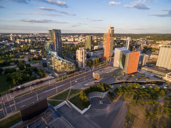 Vilnius Lithuanien August 2018 Vilnius Business District Med City Municipality — Stockfoto