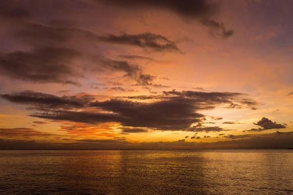 stock image Sunset in Manila. Close to Bay City, Pasay, Philippines