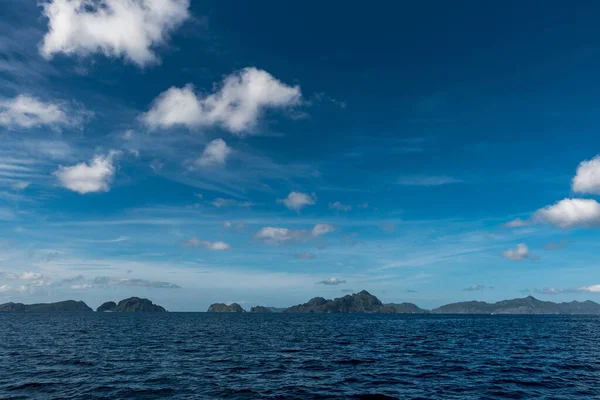 Nido Palawan Filipinler Mavi Gök Deniz Suyu Güzel Manzara Manzarası — Stok fotoğraf
