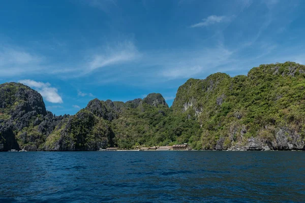 Велика Лагуна Ель Нідо Палаван Місце Зустрічі Філіппінах Багато Людей — стокове фото