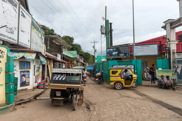 Koron Philippines Června 2018 Coronova Ulice Tříkolkou Filipínách — Stock fotografie