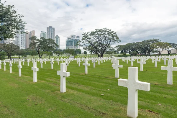 Manila Philippines Février 2018 Commission Américaine Des Monuments Bataille Cimetière — Photo