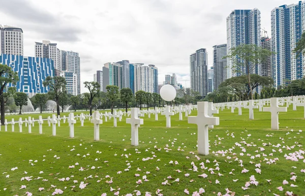 American Battle Monuments Commission Cimetière Mémorial Américain Manille Paysage Ballon — Photo