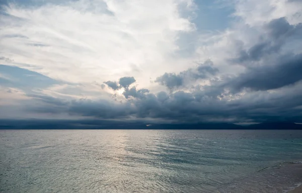 Stormy Sky and Ocean Water in Philippines.