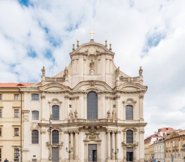 PRAG, CZECH - 11 Mart 2016: Çek Cumhuriyeti Prag 'daki St. Nicholas Kilisesi.